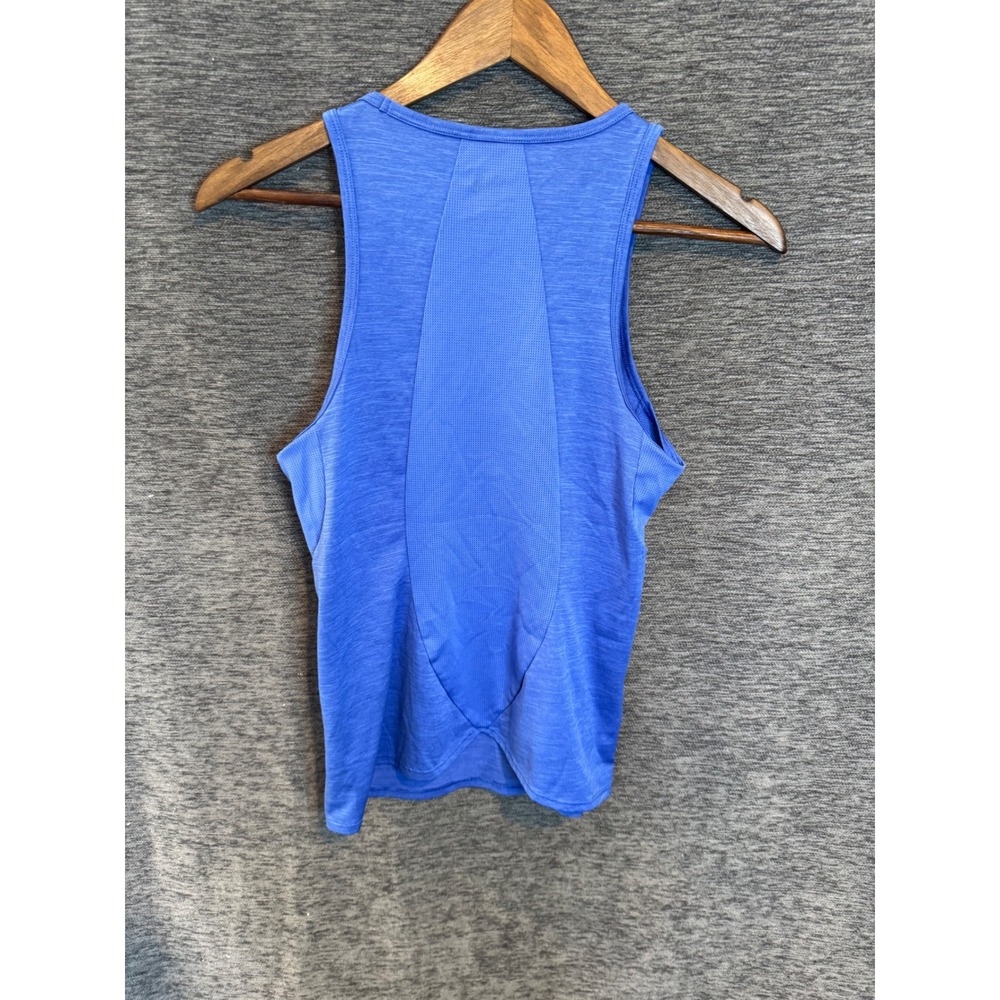 The North Face Womens FlashDry Racerback Tank Top Blue Heather Mesh XS - Picture 3 of 4